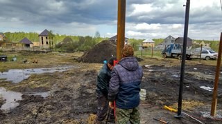 Заказать монтаж винтовых свай в Сланцы - цена под ключ с доставкой от 1838 шт